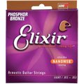 Elixir Elixir 16052-U 0.012-0.053 Gauge Nanoweb Phosphor-Bronze Acoustic Guitar Strings - Light 16052-U